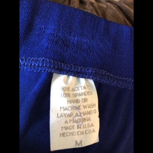 Peaces U.S.A. Vintage Royal Blue Skirt Set - Picture 5 of 5